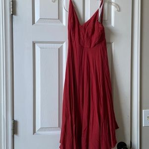 Lulus burnt orange dress